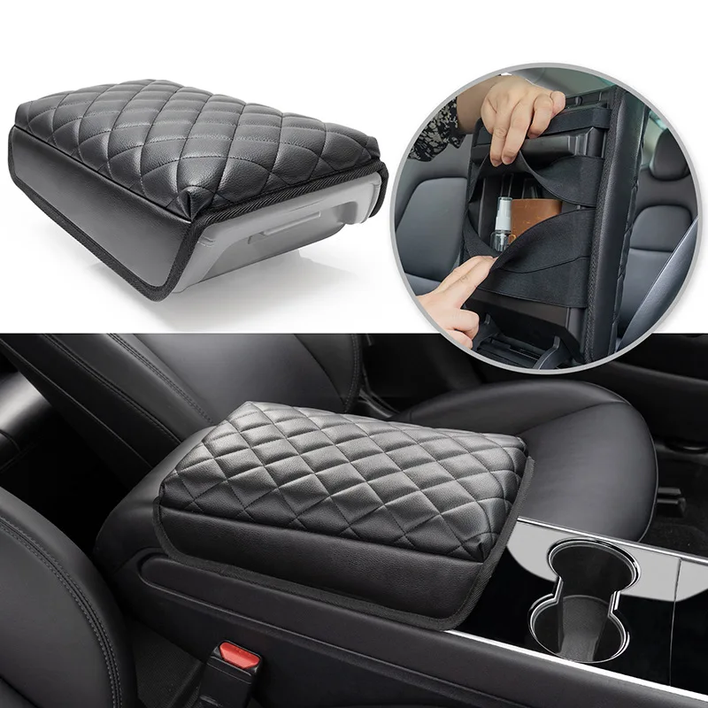 Accessories for Tesla Model 3 Y 2017-2022 Centeral Console Armrest Cushion Model 3Y Car Handrail Scratch Resistant Box Protective Accessories - - Racext 11