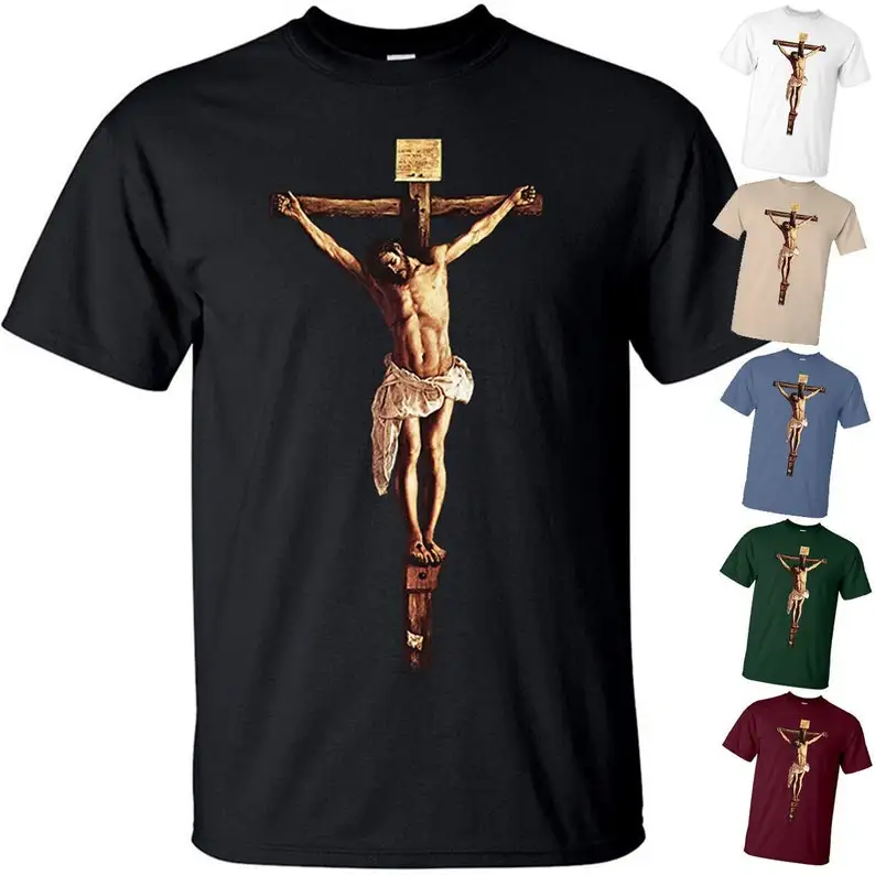 

Jesus Christ on the Cross Crucifixion DTG PRINT Men TShirt S M L XL 2XL 3XL 4XL 5XL