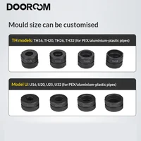 DOOROOM U TH Type 16/20/25/32 Customisable Die Heads for 1632 Tube Press Pliers 2