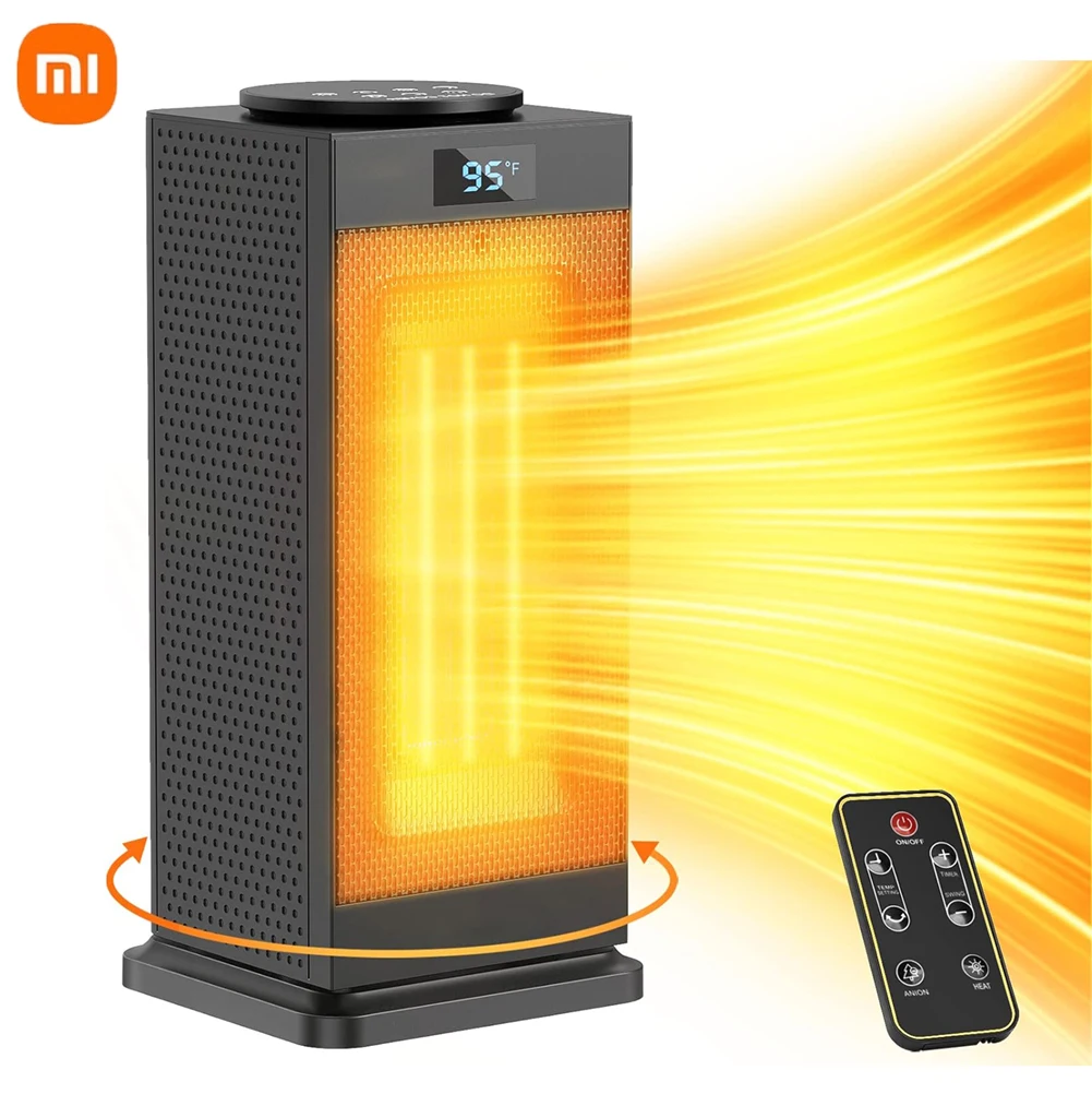 

XIAOMI Space Heater for Indoor Use – Electric Heater With Thermostat, 2000W Ceramic Heater With Remote 12H Timer 90°Oscillating