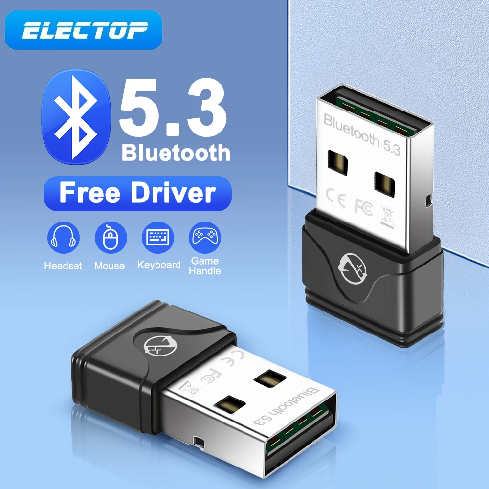 Adattatore Bluetooth USB 5.4, Chiavetta Bluetooth Per PC Stampanti, Laptop Compatibile Altoparlanti Ecc, Compatibile Con Windows 11, 10, 8.1, 7 - Foto 4