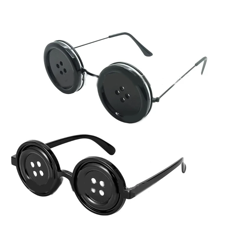 

Coralines Button Eyes Glasses Cosplay Eyewear Props For Other Mother Costume 449B