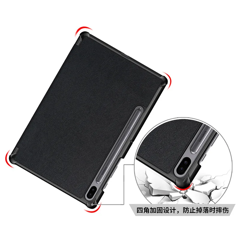 Ultra-Thin Magnetic Stand Case with Pencil Holder - Anti-Fall Smart Cover