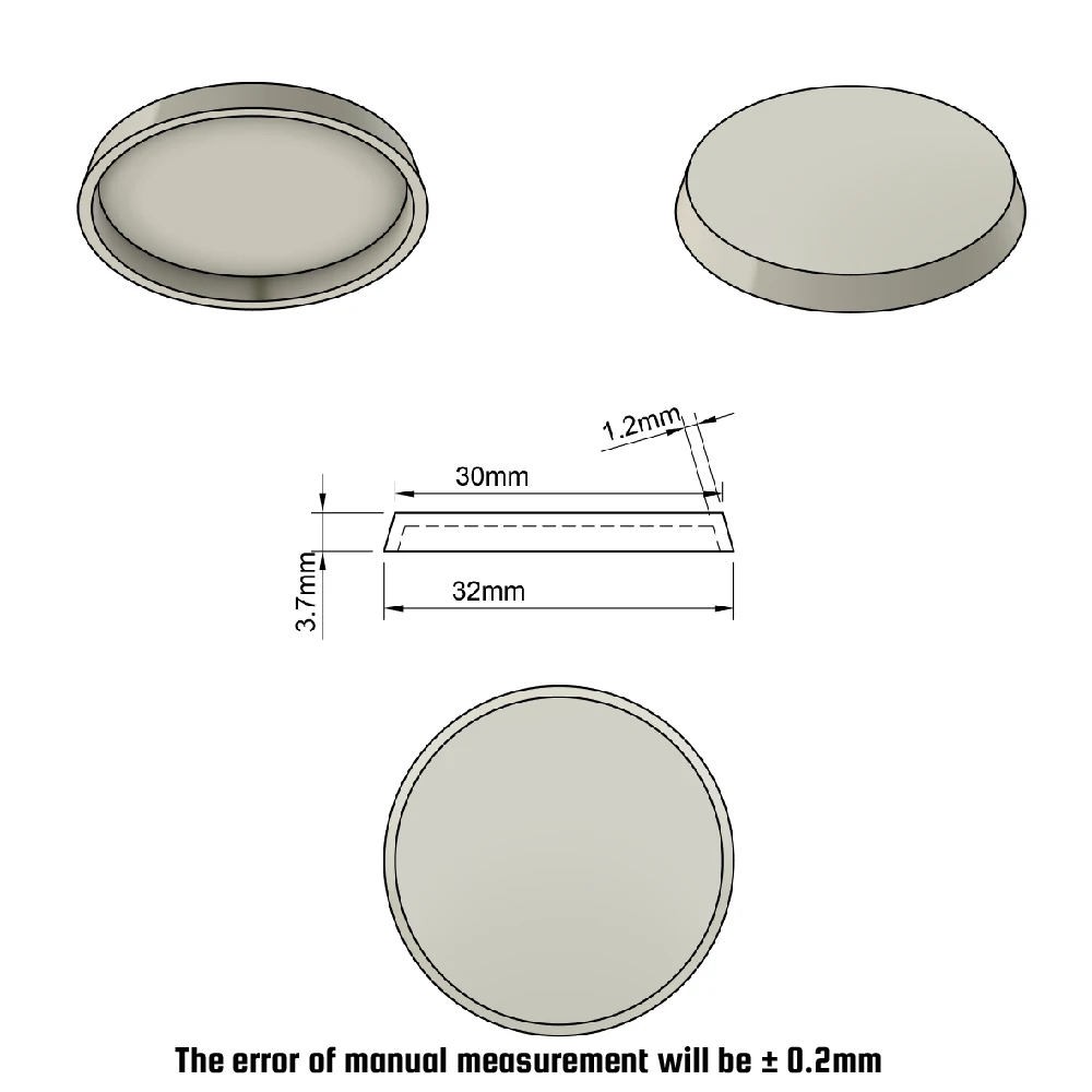 Plastic 32mm Round Bases For Warhammer Miniatures And Boardgame 2