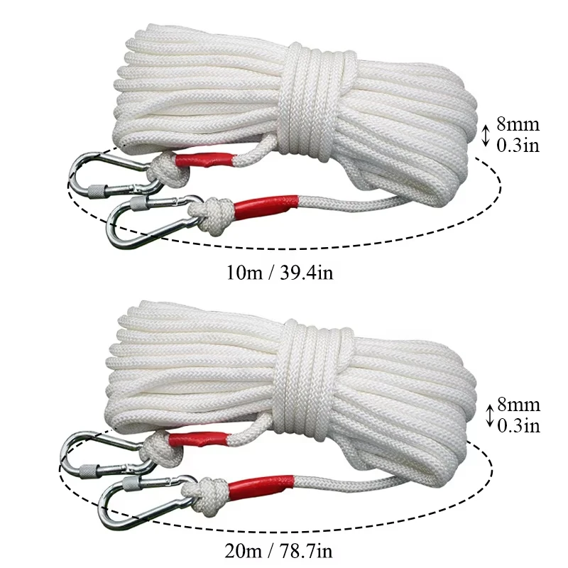 Durable Fire-Resistant Safety Rope with Steel Core - Ideal