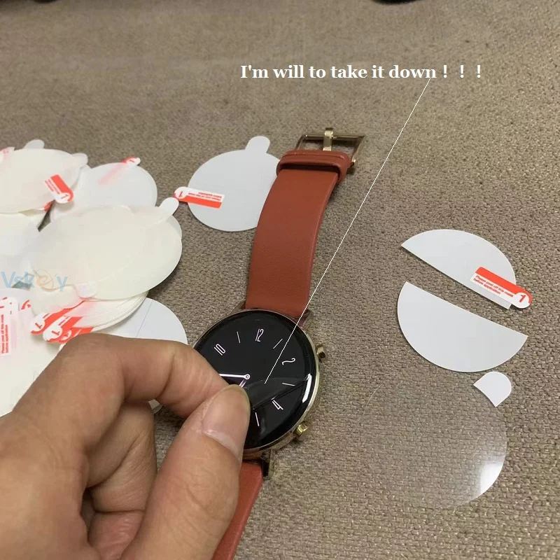 500PCS TPU Hydrogel Soft Screen Protector für Smart Uhr Durchmesser 35mm 34mm 33mm 36mm 37mm 38mm 39mm 41mm 42mm 43mm Uhr Film – Detail 13