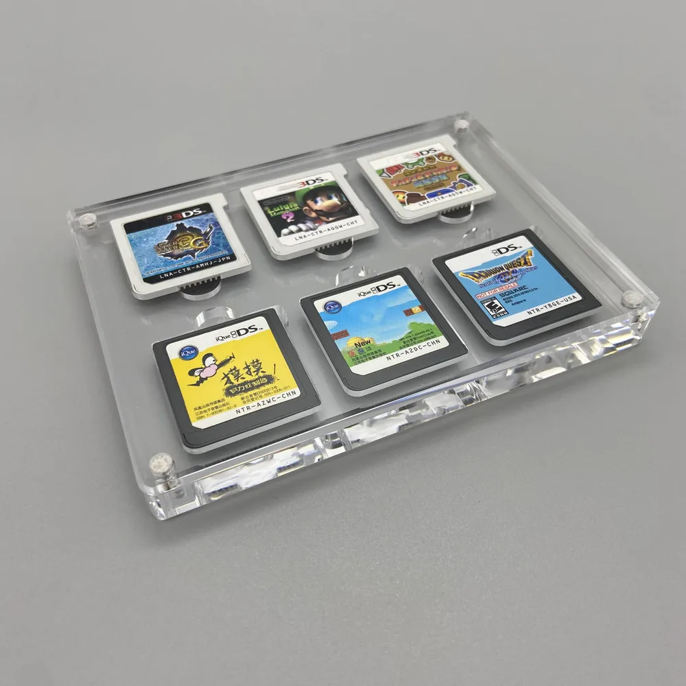 High transparency Acrylic suction cover Games Storage Box Hard Shell cartridge Case for Nintendo 3DS DS _ - Mobile