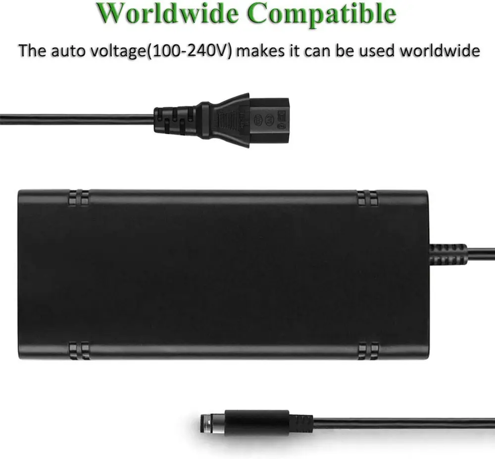 For Xbox360 E Console Replacement Power Supply AC Adapter Brick with Cord Universal 110-240V Charger for Gaming Console