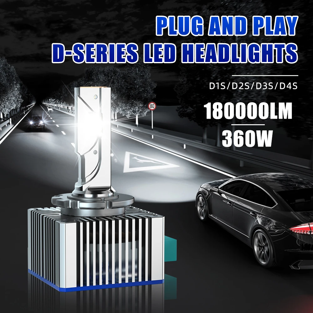 D1S светодиодный фары HID D2S D3S D4S D5S D8S для BMW Benz Audi VW Plug & Play 1:1 в турбо автомобильные лампы CBI HID фары 360WCanbus