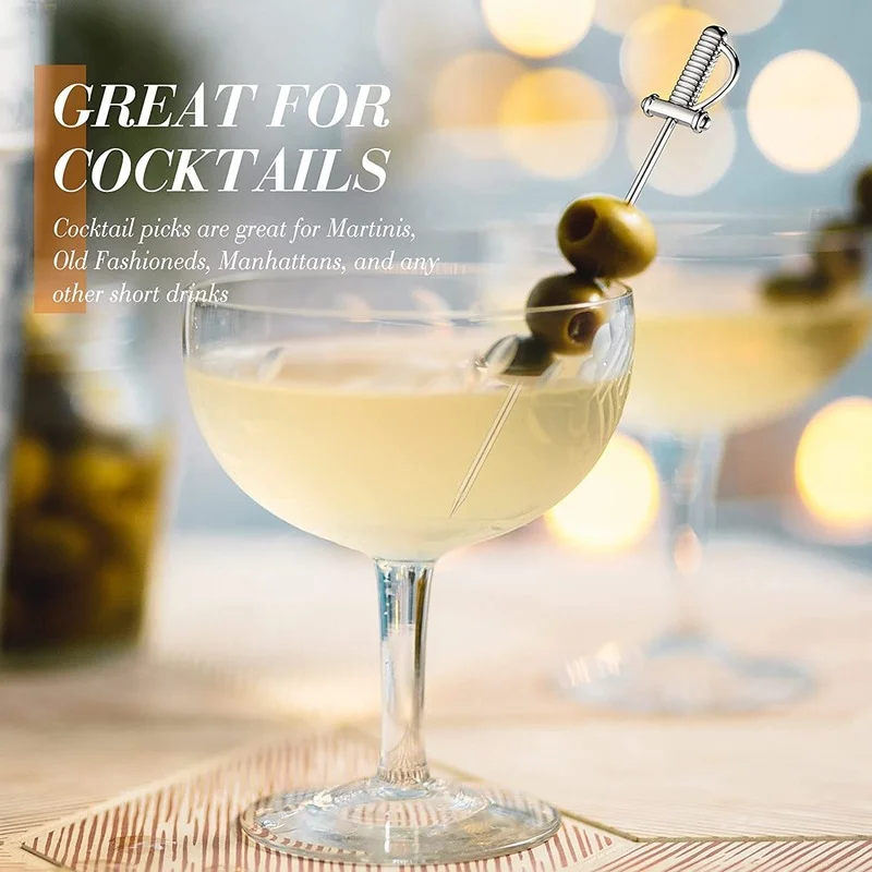 ccHuDE Spada in plastica bastoncini per cibo carino cocktail