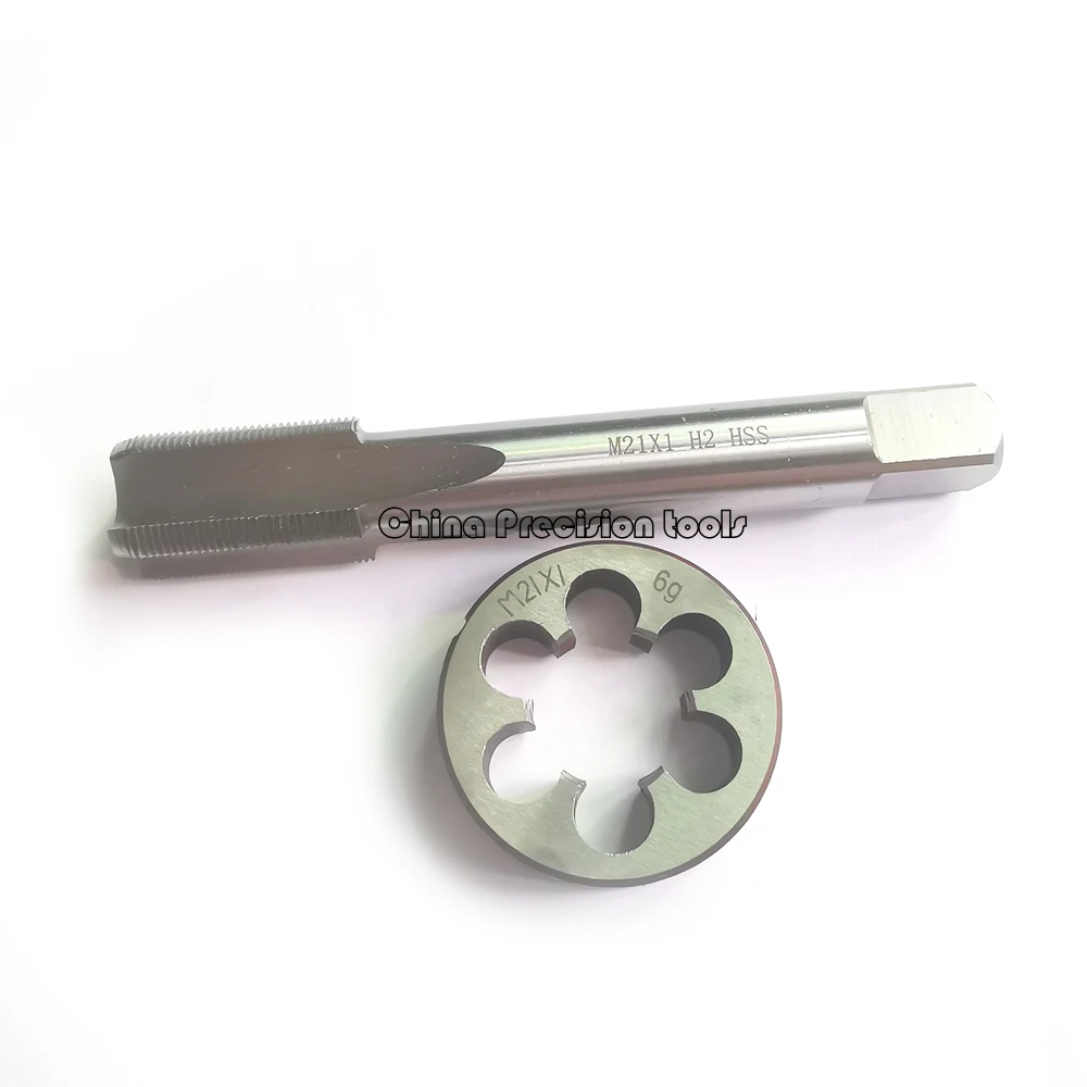 21mm HSS Metric Hand Tap - 4-Flute Straight Thread Cutting Tool For Manual Machine Work