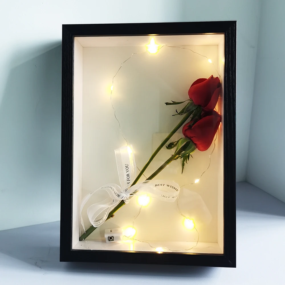 

Depth 3cm Wooden Photo Frame For Displaying Three-Dimensional Works Shadow Box Frames Bouquet Display Flower Case