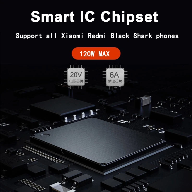 Фото 120W 67W 55W Turbo Charger Type C Cable Для XIAOMI 12S Ultra 12 Pro 10S MIX4 Redmi Note 11 Pro + K50 Black Shark 4S POCO №3