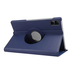 360° Rotating Flip Stand PU Leather Tablet Case Cover for Redmi Pad 10.61 inch (Dark blue)
