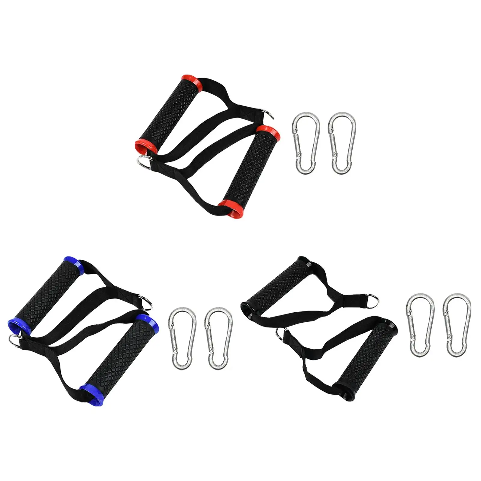 2pcs Resistance Exercise Gym Handles Fitness Straps Gym Accessory Heavy