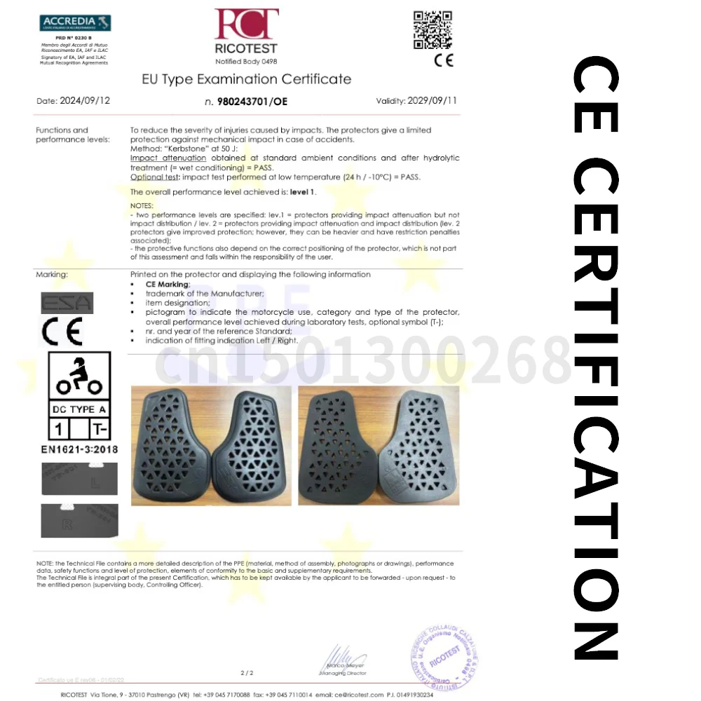 WOSAWE CE 레벨 1 오토바이 가슴 보호대 오토바이 재킷 삽입형 가슴 패드 바디 아머 자전거 MTB MX 오토바이 장비