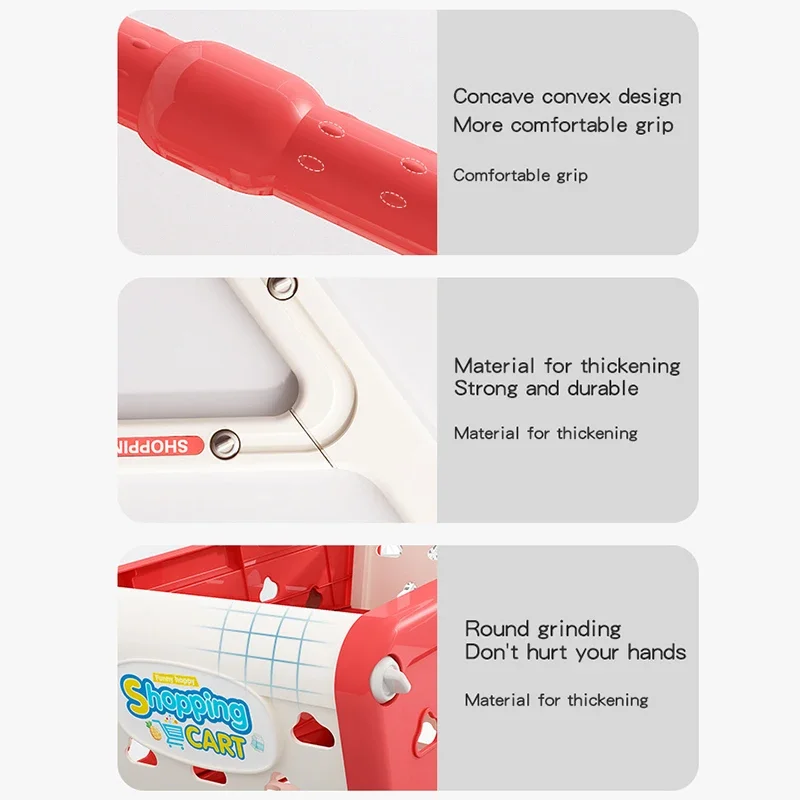 New Children play home kitchen fruit vegetable cut-to-play toy small shopping trolleys Storage cart toys for kids cooking gifts 5