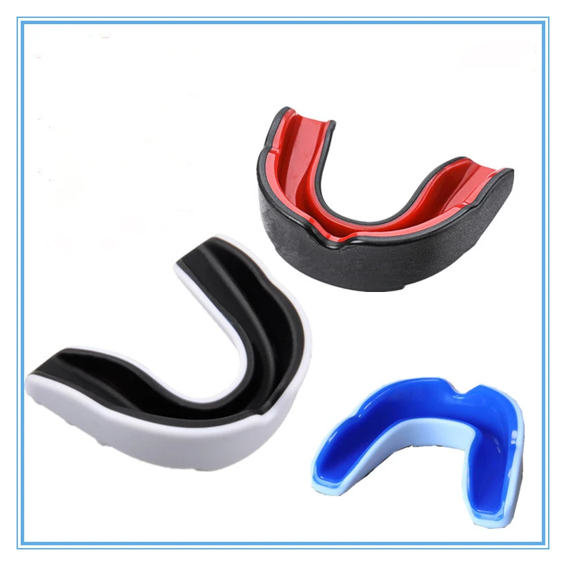 Kids Boxing Gum Shield with Storage Case Mouth Guard sports mouth guard mouth guard EVA Mouth Protector Double Colored For Boxing MMA Kickboxing Muay Thai