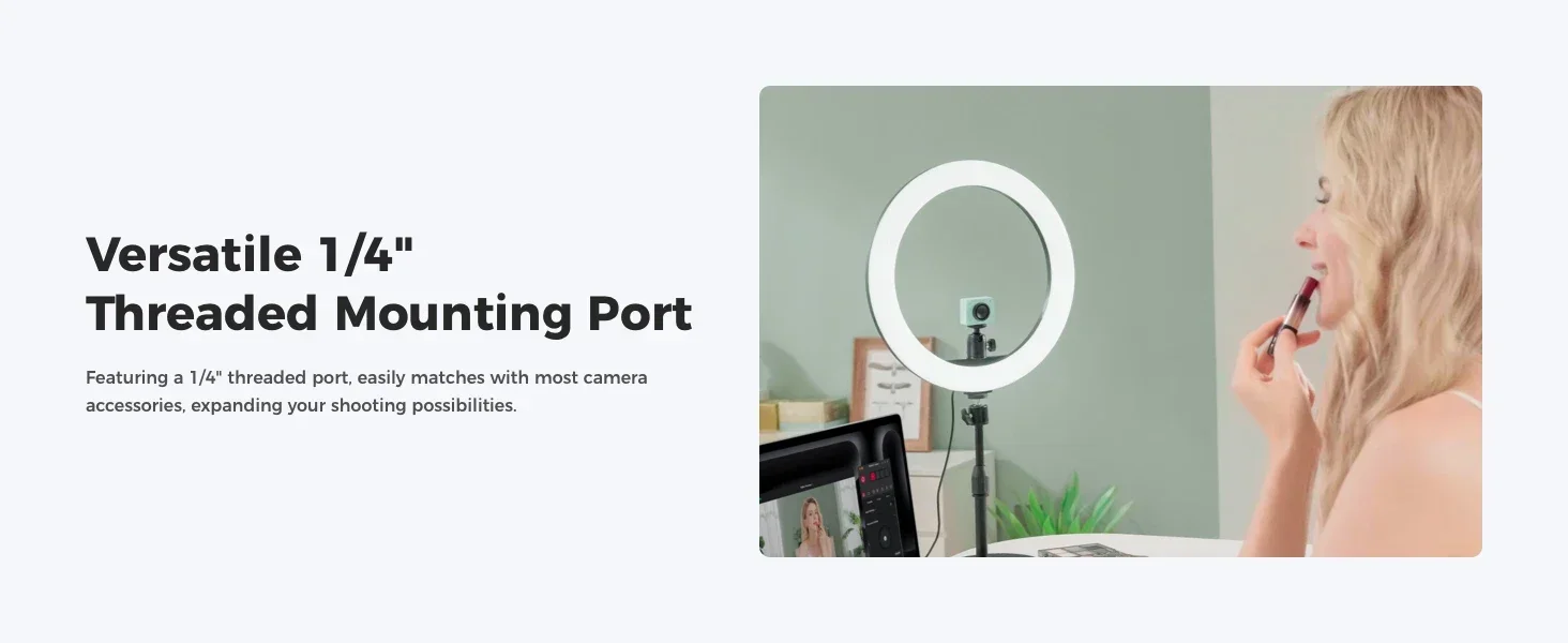 OBSBOT Meet 2 Webcam 4K AI Framing & Auto Tracking, 1/2" Sensor, 60FPS, Auto Foc