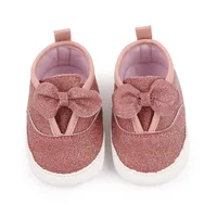 Fashion Designer Baby Girl Shoes Shinny Pink Slip-on Newborn Infant First Walkers Toddler Sneakers Breathable Casual Shoes 2