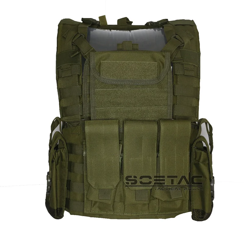 

SOETAC Molle Tactical Vest Airsoft Training Plate Carrier Water Pouch Vests Outdoor Combat CS Armor Gear Equipment