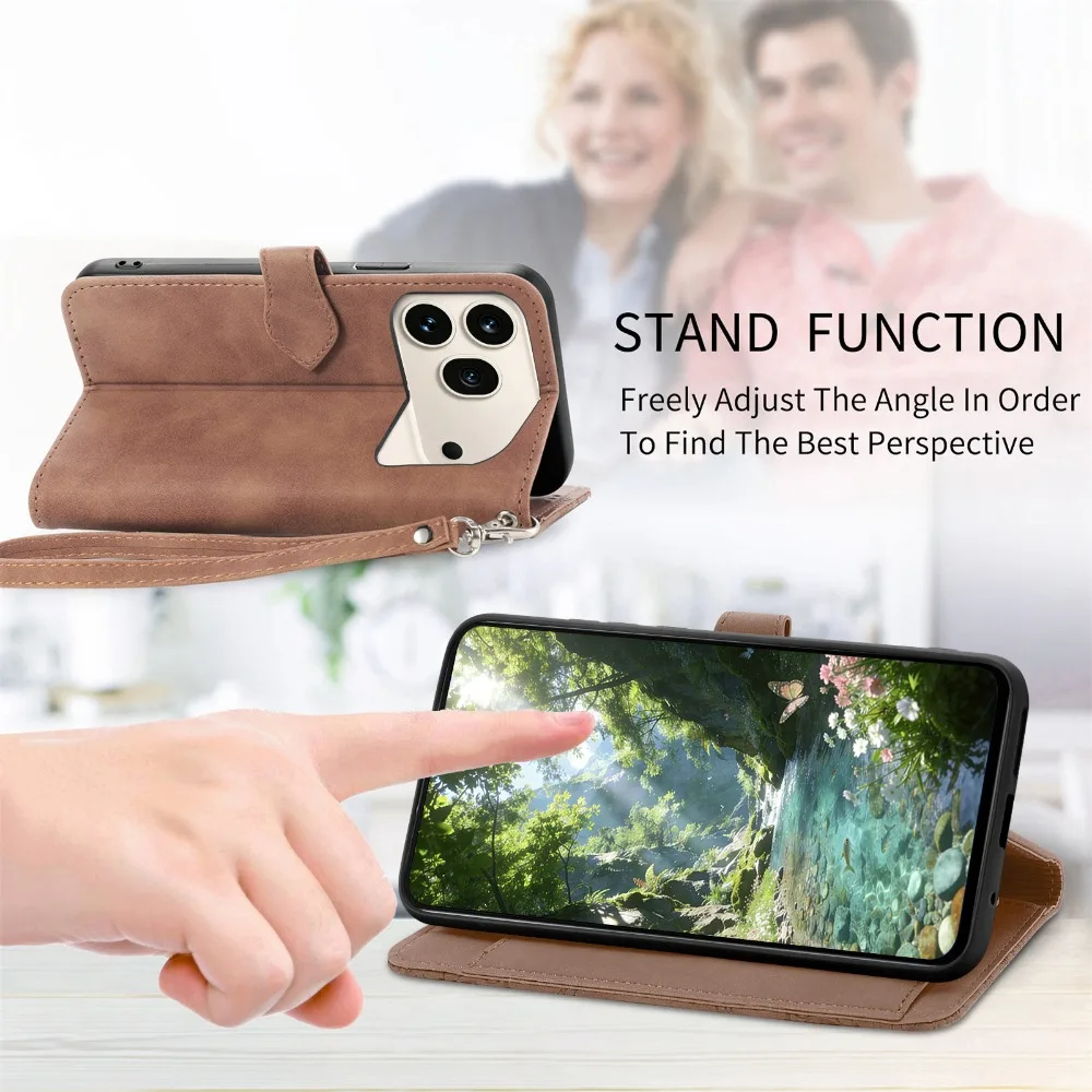 Luxury Leather Flip Cover with Zip