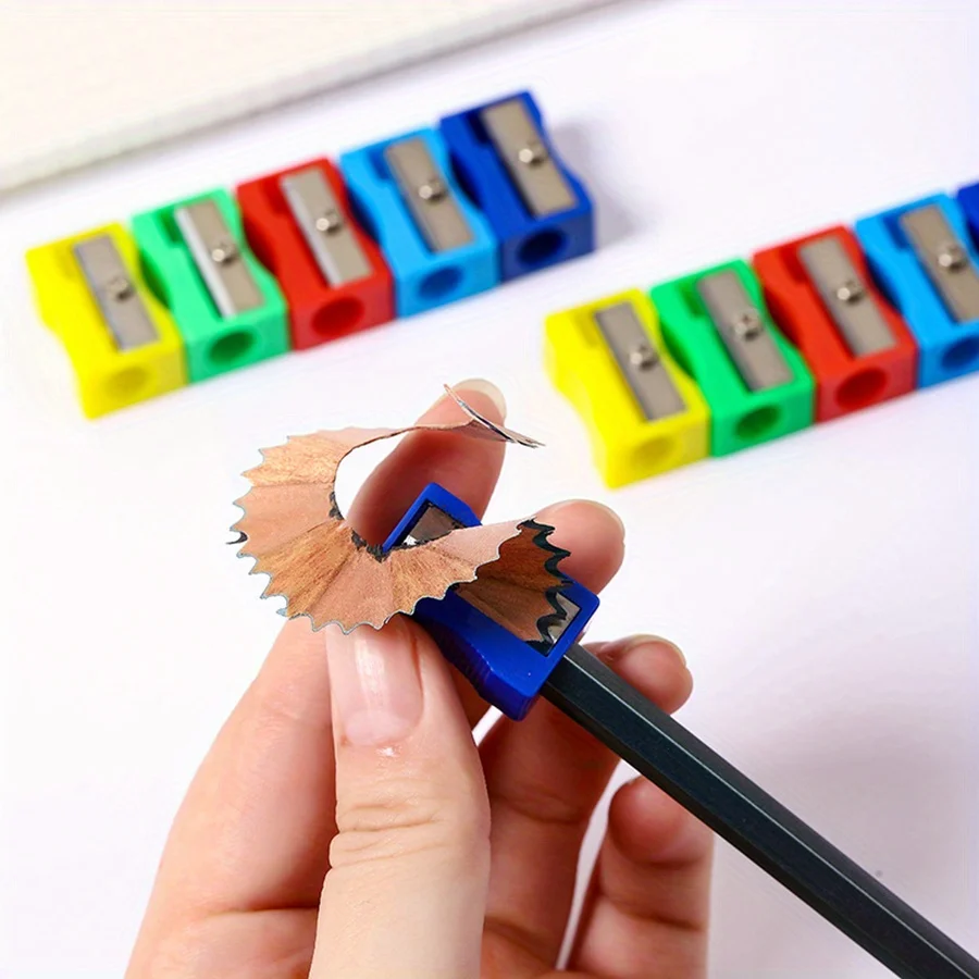 5/10/20pcs Temperamatite Colorato Mini Temperamatite Palmare Piccolo Temperamatite Manuale per Aula Scolastica JXB - immagine 6