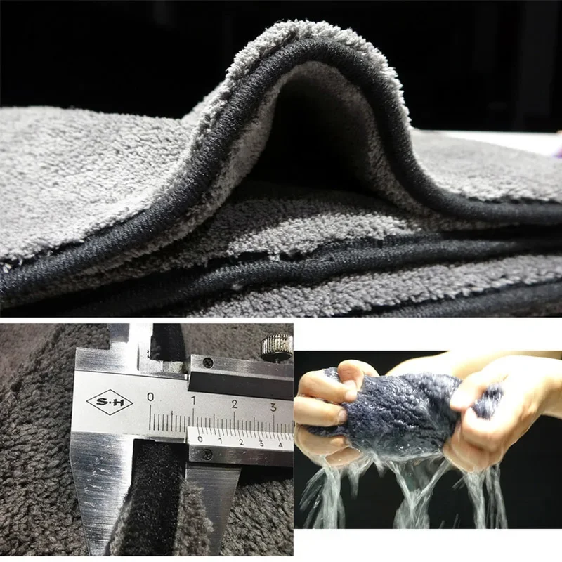 1200GSM Car Wash Car Detailing Microfiber Towel Cleaning Drying Cloth Thick Washing Rag for Cars Kitchen Care Cloth wash car towel,microfiber cleaning towel