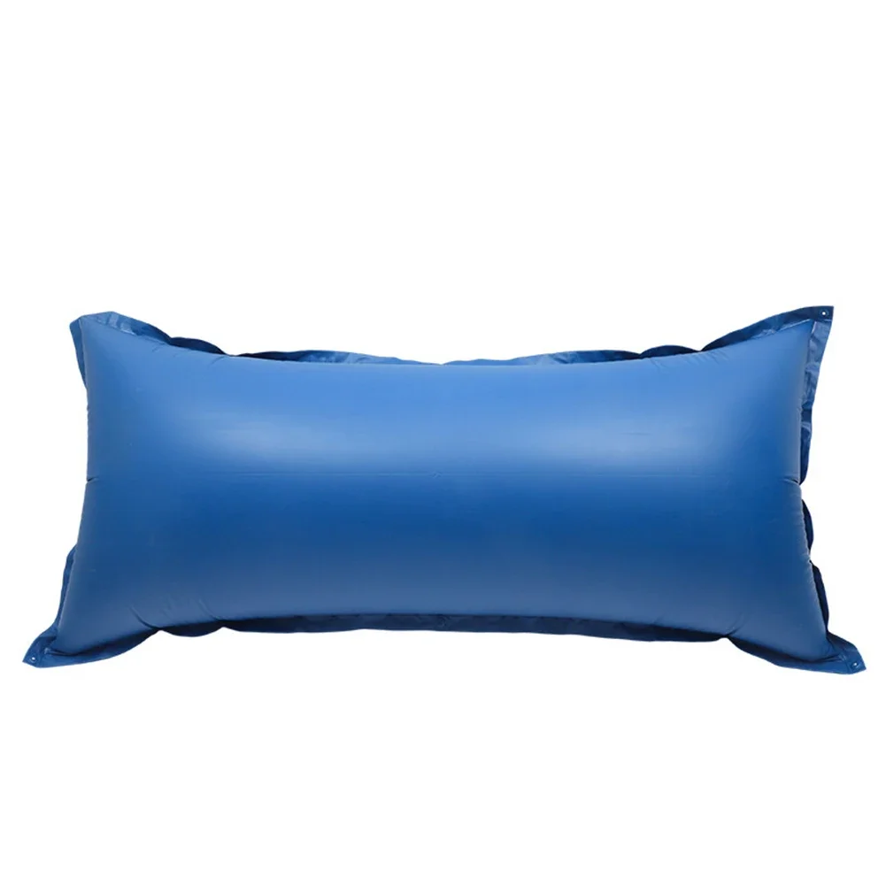 PVC inflatable pool pillow to float and prevent accumulation of leaves and debris on swimming pool and bathtub water surfaces