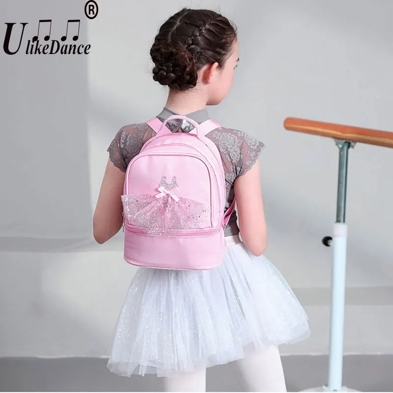 

New PU Mini Backpack Dancing Handbag for Girls Dance Bag Children Bailarina Bags Girls Dance Wear for Ballet Core Kid Hand Bag
