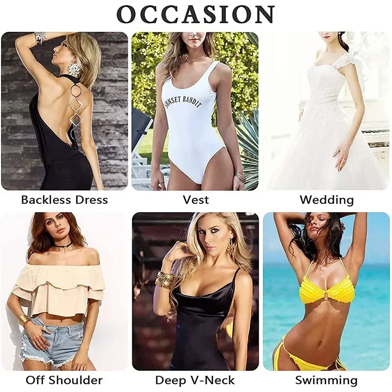Reusable Invisible Silicone Nipple Cover 2Pcs Self Adhesive Breast Chest Bra Pasties Pad Mat Stickers Accessories Bra Padding silicone breast patch silicone nipple cover breast nipple covers breast sticker