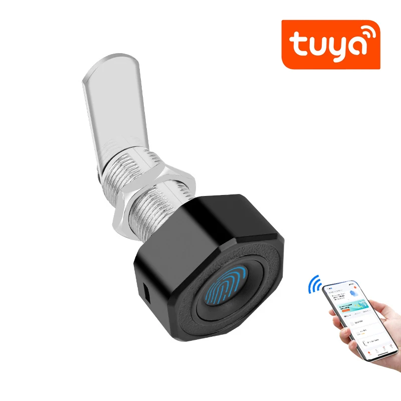 Smart Door Lock Smart Lock Electronic Lock Fingerprint Door Lock Fingerprint Padlock Password Lock Smart Cylinder Lock Fingerprint Cylinder Lock Combination Locks Tuya APP Smart Electric Fingerprint Drawer Cabinets Lock Remote Contro for Indoor Home Office Used