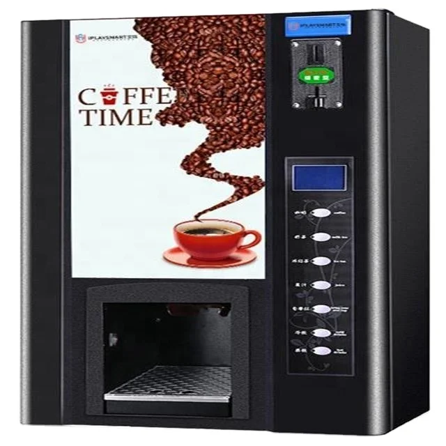 Professional Automatic Self Coin Card Payment Instant Premix Powder Milk Tea Coffee Vending Machine With CE Certificate 3
