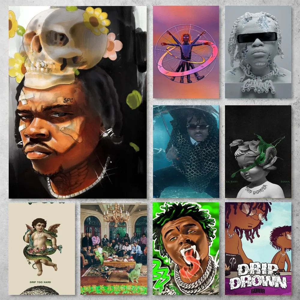 

Gunna Rapper Singer A Gift & A Curse Poster Gallery Prints Painting Wall Canvas Pictures Living Room Sticker