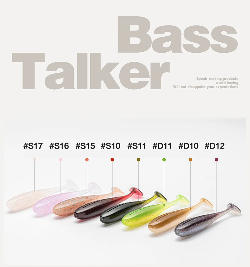 BassTalker Mini Swing 8-12 Teile/los Weiche Angeln Locken 2-3 zoll Paddel Schwanz Lockt für Bass Forelle karpfen NED Rig Drop Shot Jig Köpfe – Detail 3