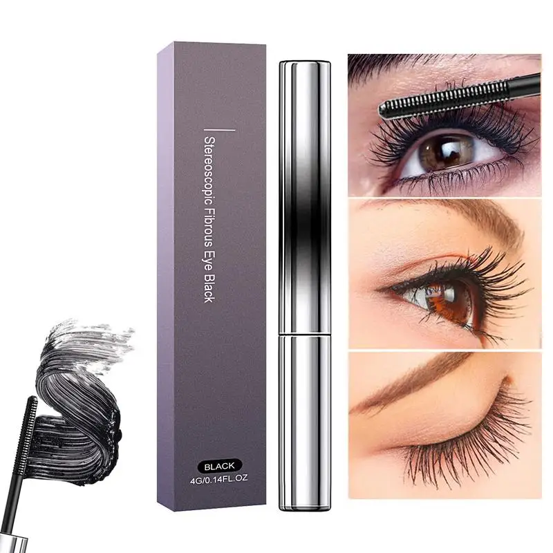 black Mascara Volume Waterproof Lash Extensions Makeup Professional mascara waterproof for Eye Cosmetic 4g