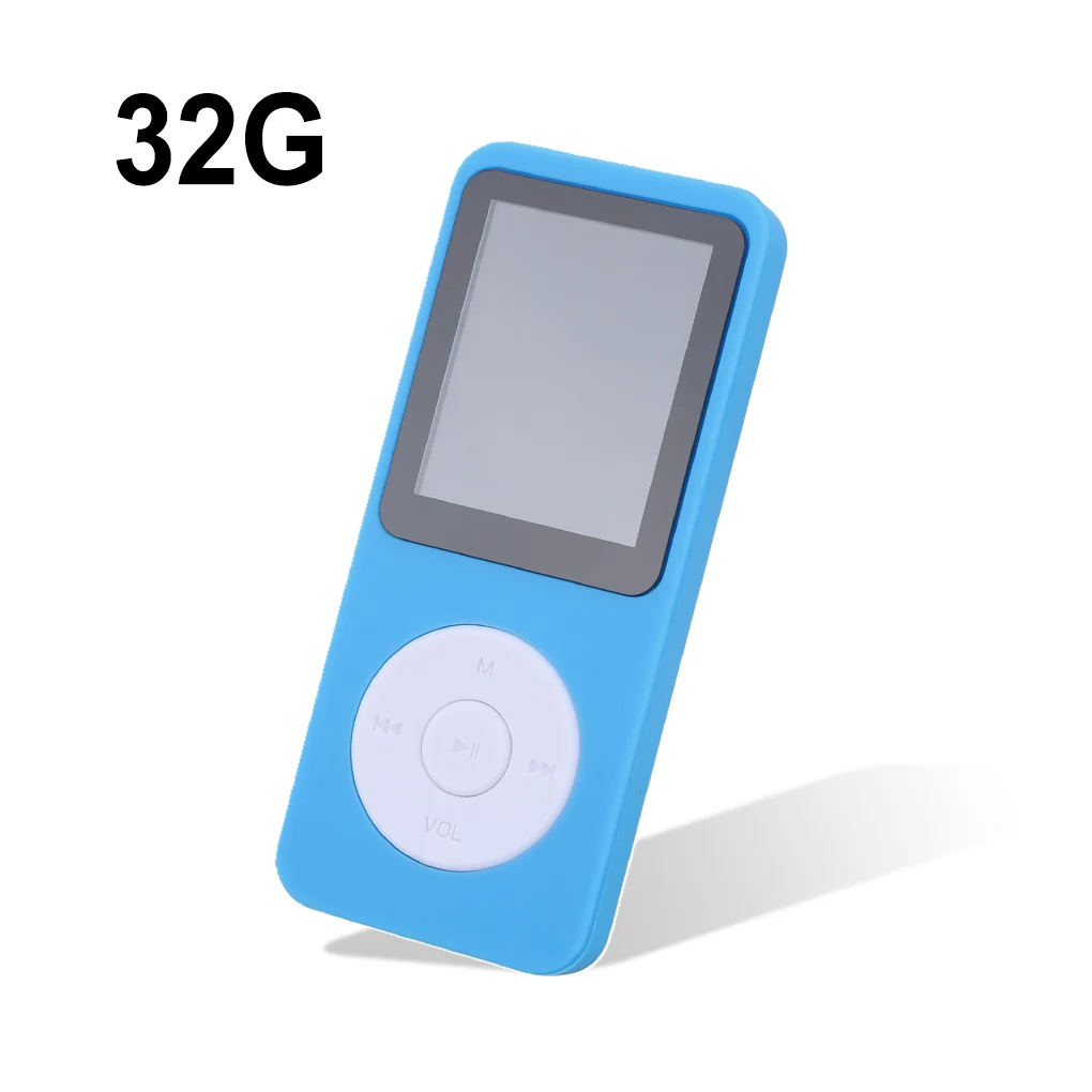 Music Players Student External Bluetooth-compatible Player E-book MP3 MP4 Built-in Sound Speaker Electronics Blue 16G mp3 player online MP3 Players