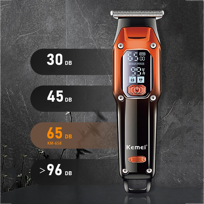 Tondeuse À Cheveux Kemei KM-658 Sans Fil-2