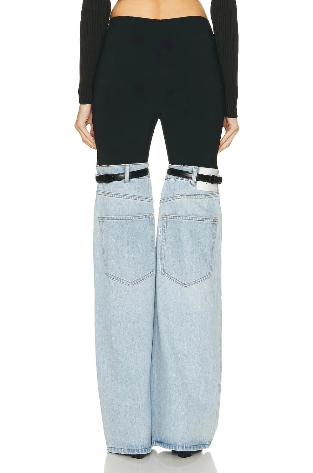 Fashion Women's Palazzo Trousers Wide Jeans Ladies Streetwear Loose Denim Pants Women 2025 Summer New Low Rise Jeans
