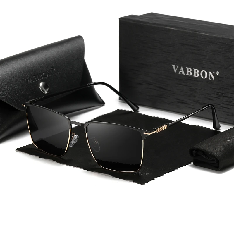 Anti-ultraviolet Car Sunglasses Man Superior Outdoor New Metallic Box Polarized Sunglasses 9439