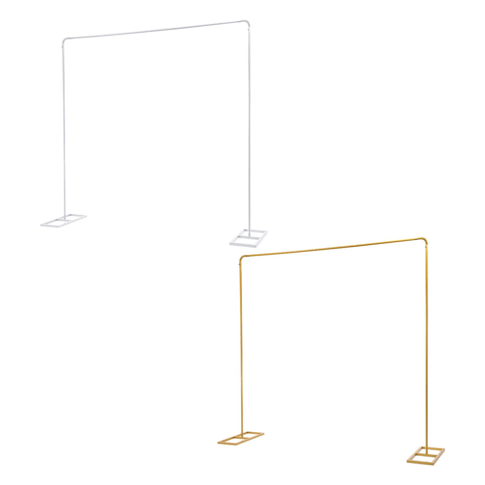 White/Gold Balloon Stand with Flower Stands Metal Wedding Stand Wedding Backdrop
