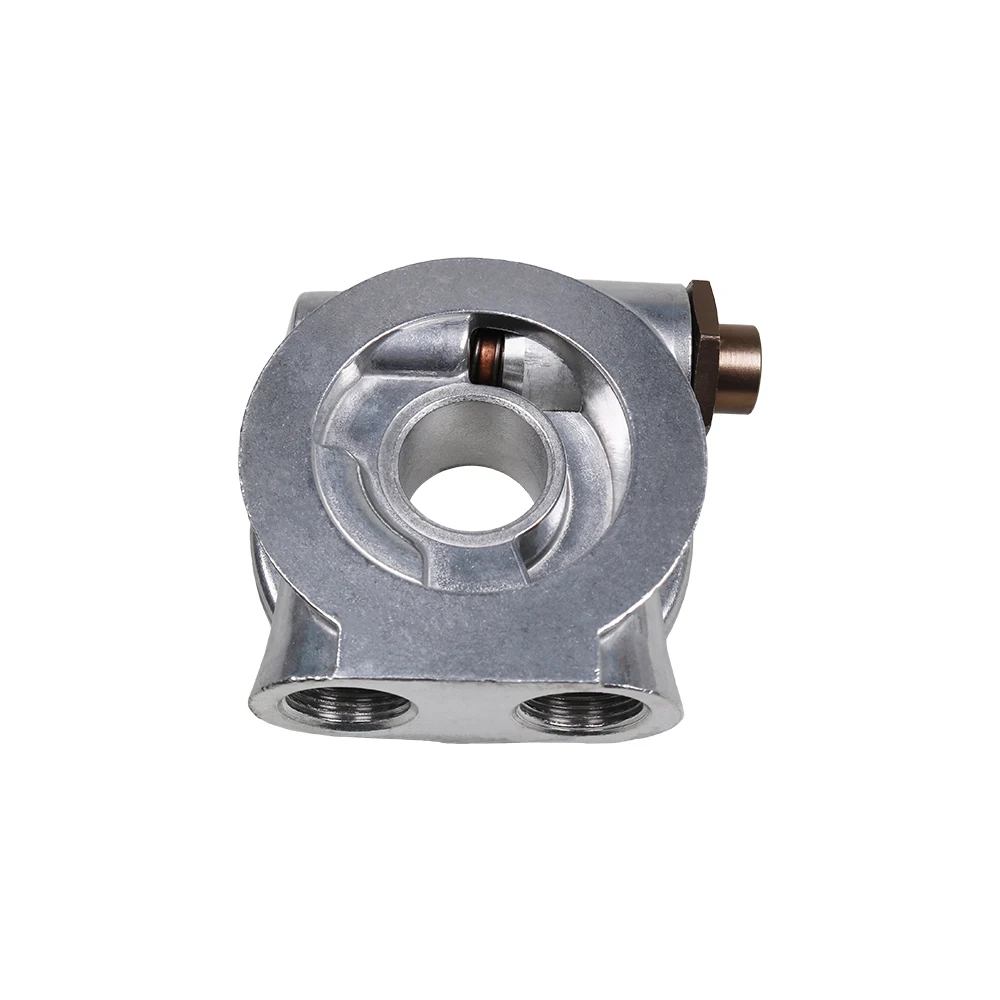 Oil Cooler Filter Sandwich Plate + Thermostat Adaptor AN10 Fittings 3/4" 16-UNF /Oil Filter/Oil Adapter TT100564