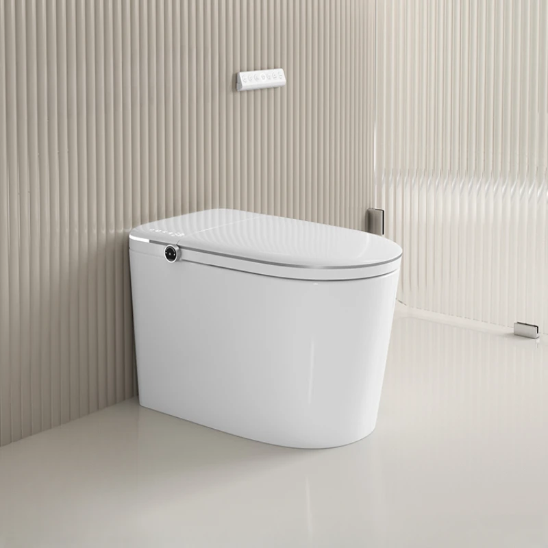 

9081 Light Intelligent Toilet Automatic Temperature Control Small Unit Anti Splash Water and Odor Siphon Household Toilet