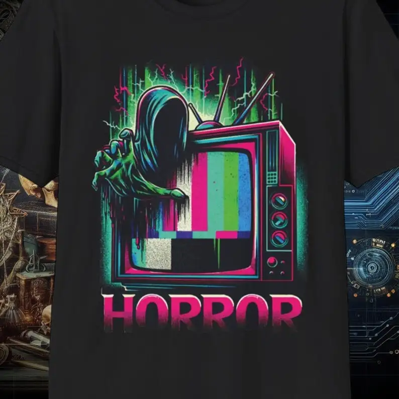 Phantom Transmissionblack goth shirthorror tshirtbella canvas 6004gildan 64000