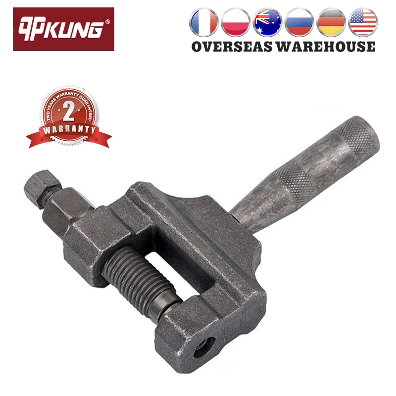 

qpKung Motorcycle Chain Breaker Link Connection Splitter Cutter Chains 420 520 525 530 Chain Rivet Tool Moto Splitter Tool