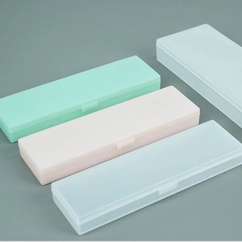 Pencil Cases Stationery Box Transparent Plastic For Students Without Printing Simple Low Carbon Environmental Protection