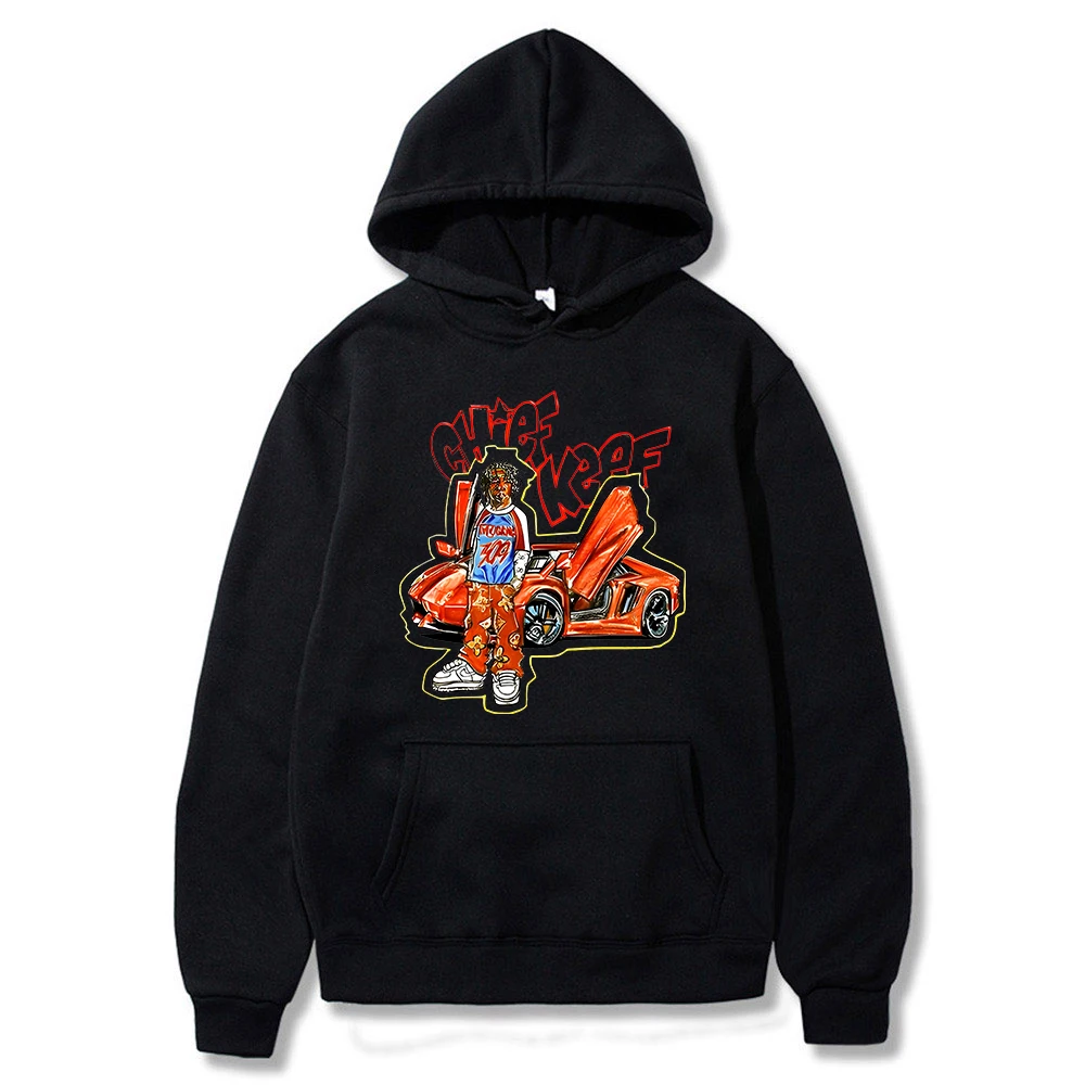 

Худи Chief Keef с длинным рукавом, уличная одежда для женщин и мужчин, свитшот с капюшоном, эстетичный пуловер, одежда в стиле хип-хоп, 2023