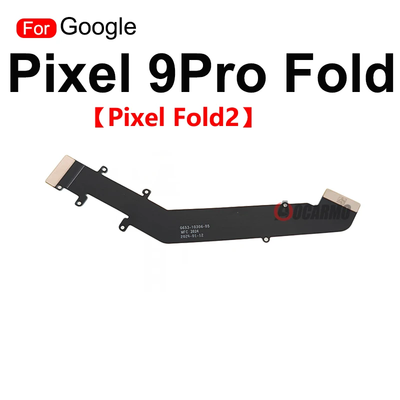 Google Pixel 9 Pro Fold 메인 보드 연결 LCD 화면 회전 축 메인 플렉스 케이블 수리 부품 용 1Pcs