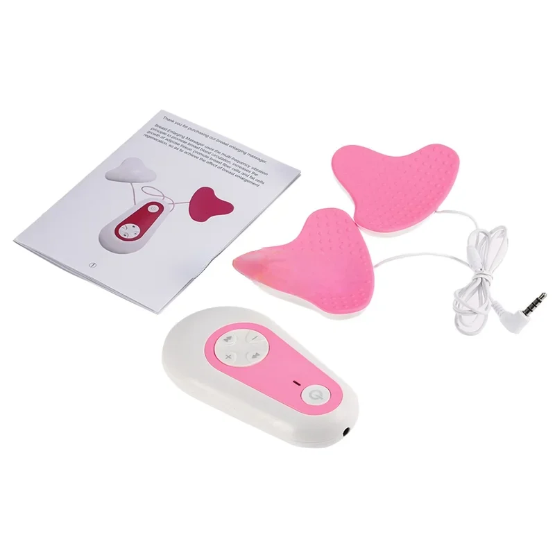 Electric Breast Massage Pads with Magnet Pulse Wireless Vibration Chest Massager Breast Enhancement Instrument Massage Therapy