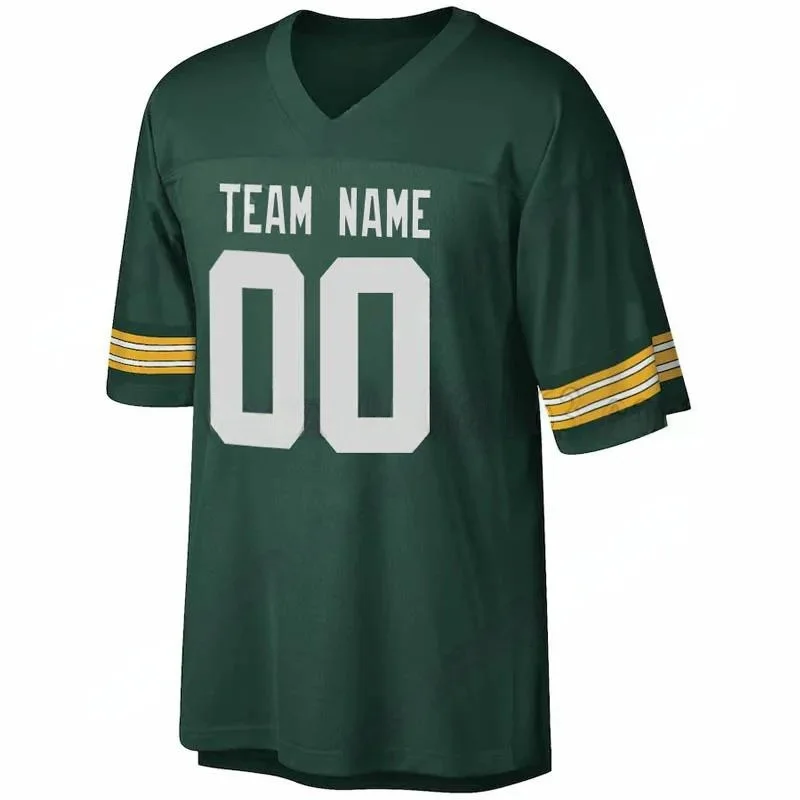 

Custom Personalize Sewn On Name No.Brett Favre Paul Hornung Bart Starr Ray Nitschke Reggie White Retro Jersey